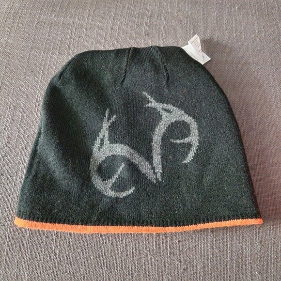 Realtree Orange Reversible Beanie Toque Hat Unisex OS Knit - Picture 3 of 4